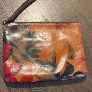 Patricia Nash Multicolor Leather Wristlet